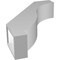 Ekena Millwork 5-in. W x 18-in. D x 24-in. H Baker Architectural Grade PVC Knee Brace BRCP05X18X24BKR - alternate 6
